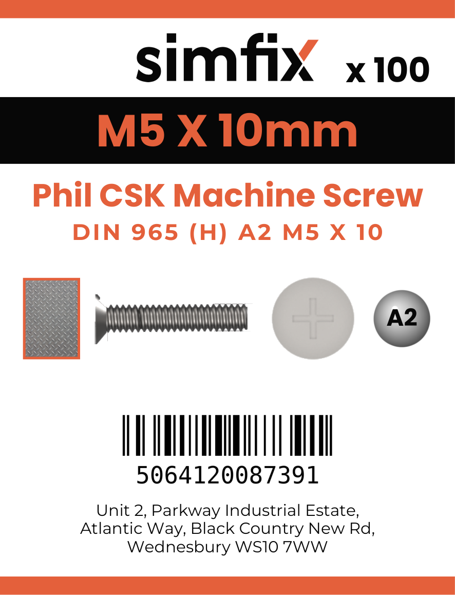 Simfix product label - 965A205010-T