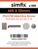 Simfix product label - 965A205010-T