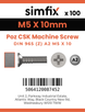 Simfix product label - 965A205010Z-T