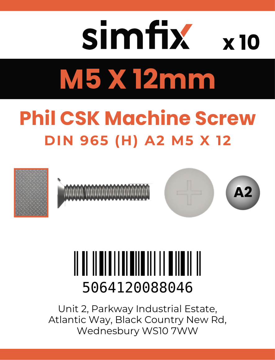 Simfix product label - 965A205012-D