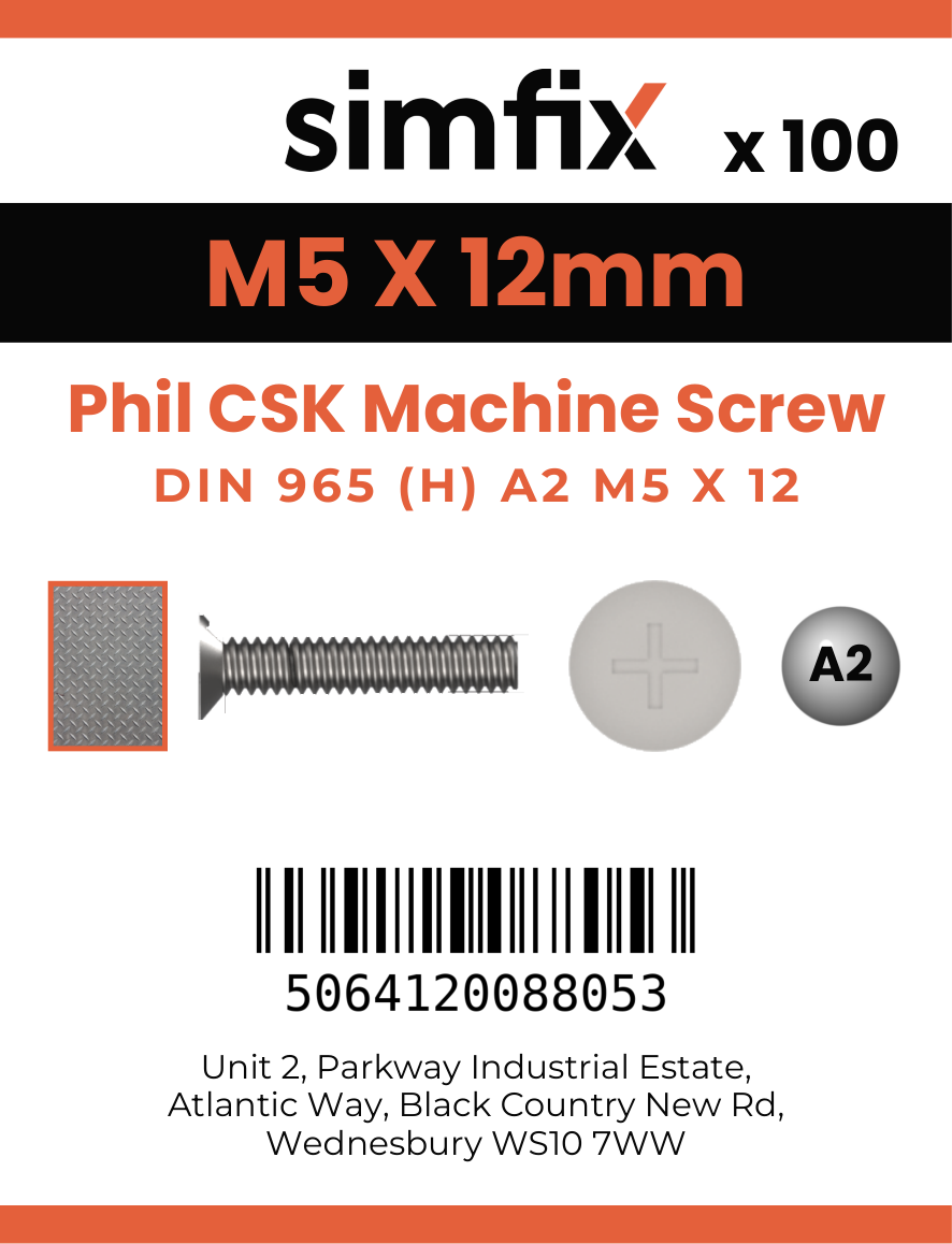 Simfix product label - 965A205012-T