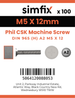 Simfix product label - 965A205012-T