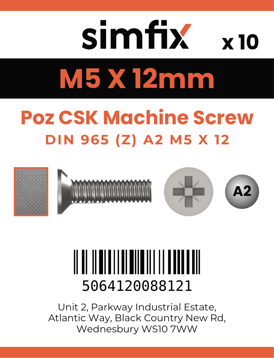 Simfix product label - 965A205012Z-D