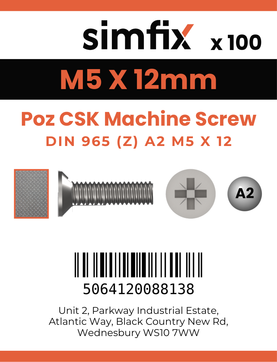 Simfix product label - 965A205012Z-T