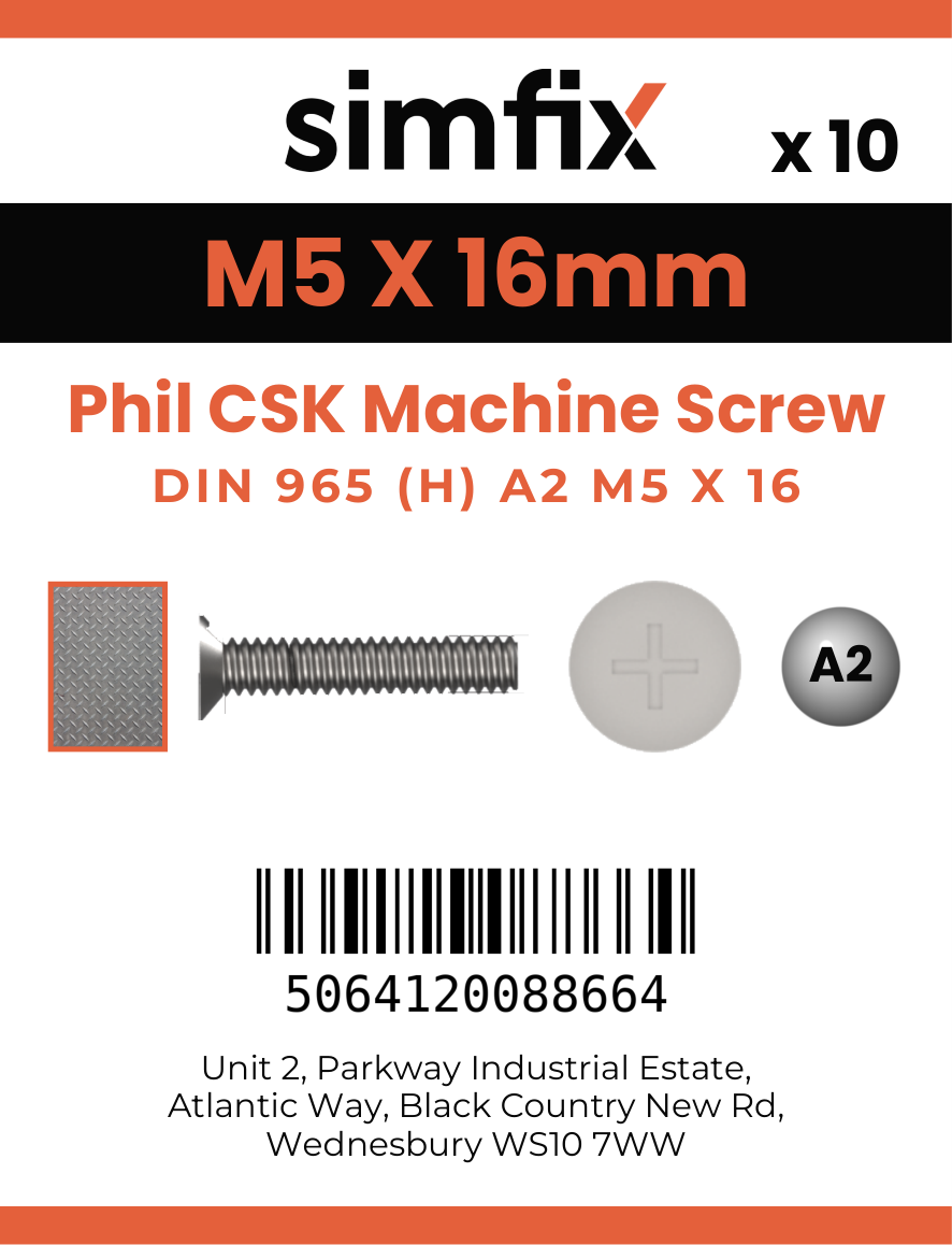 Simfix product label - 965A205016-D