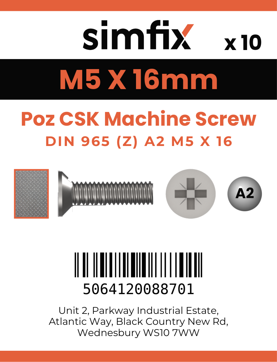 Simfix product label - 965A205016Z-D