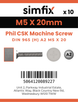 Simfix product label - 965A205020-D
