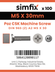 Simfix product label - 965A205030Z-T