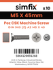 Simfix product label - 965A205045Z-D