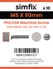 Simfix product label - 965A205050-D