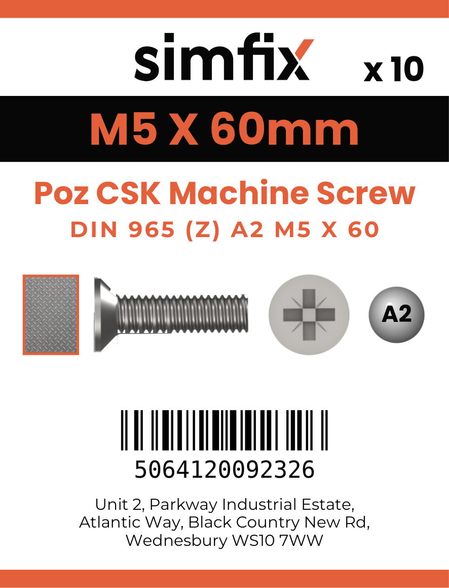 Simfix product label - 965A205060Z-D