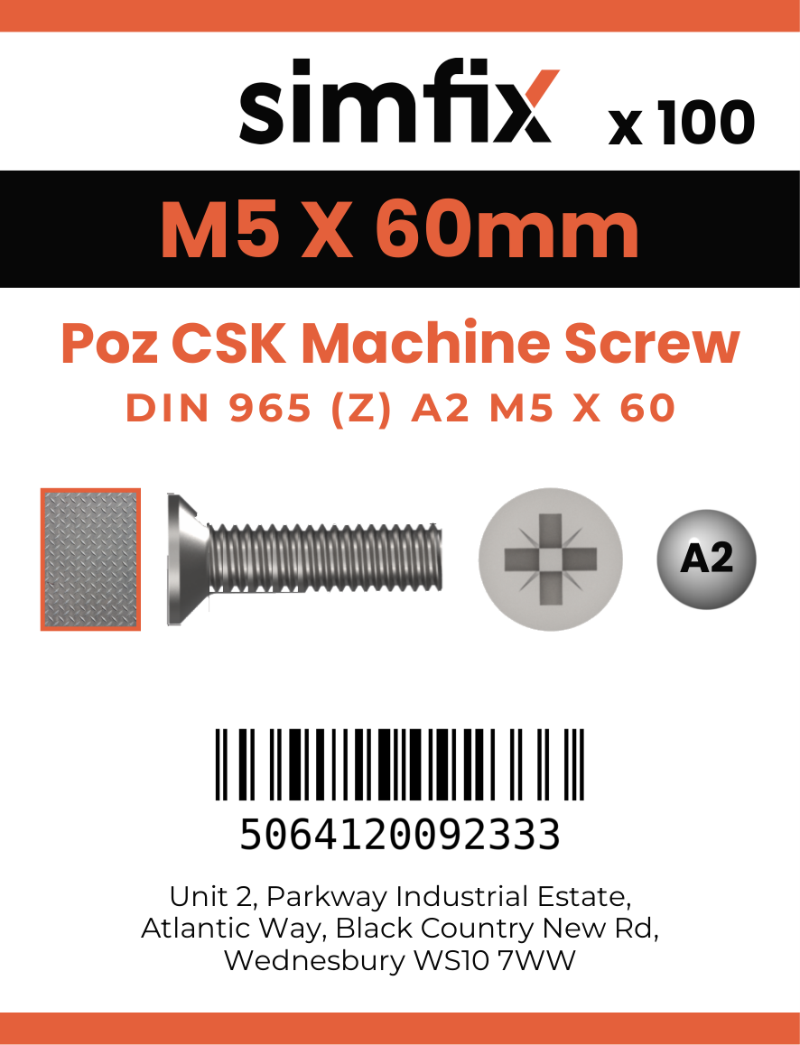 Simfix product label - 965A205060Z-T