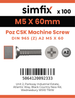 Simfix product label - 965A205060Z-T