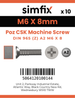 Simfix product label - 965A206008Z-D