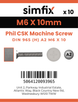 Simfix product label - 965A206010-D