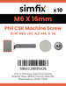 Simfix product label - 965A206016-D
