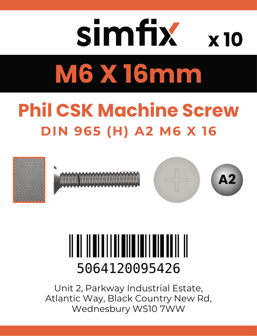 Simfix product label - 965A206016-D