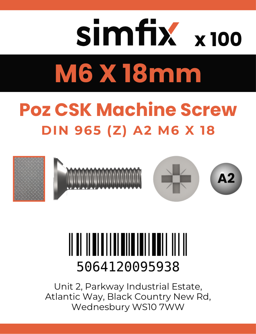 Simfix product label - 965A206018Z-T