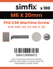 Simfix product label - 965A206020-T