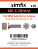 Simfix product label - 965A206020Z-D