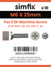 Simfix product label - 965A206025Z-D