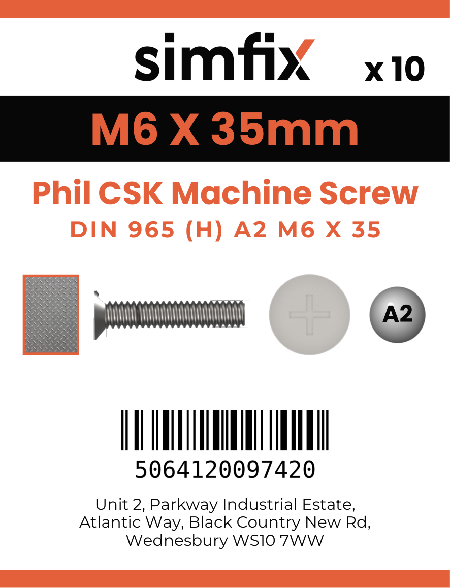 Simfix product label - 965A206035-D