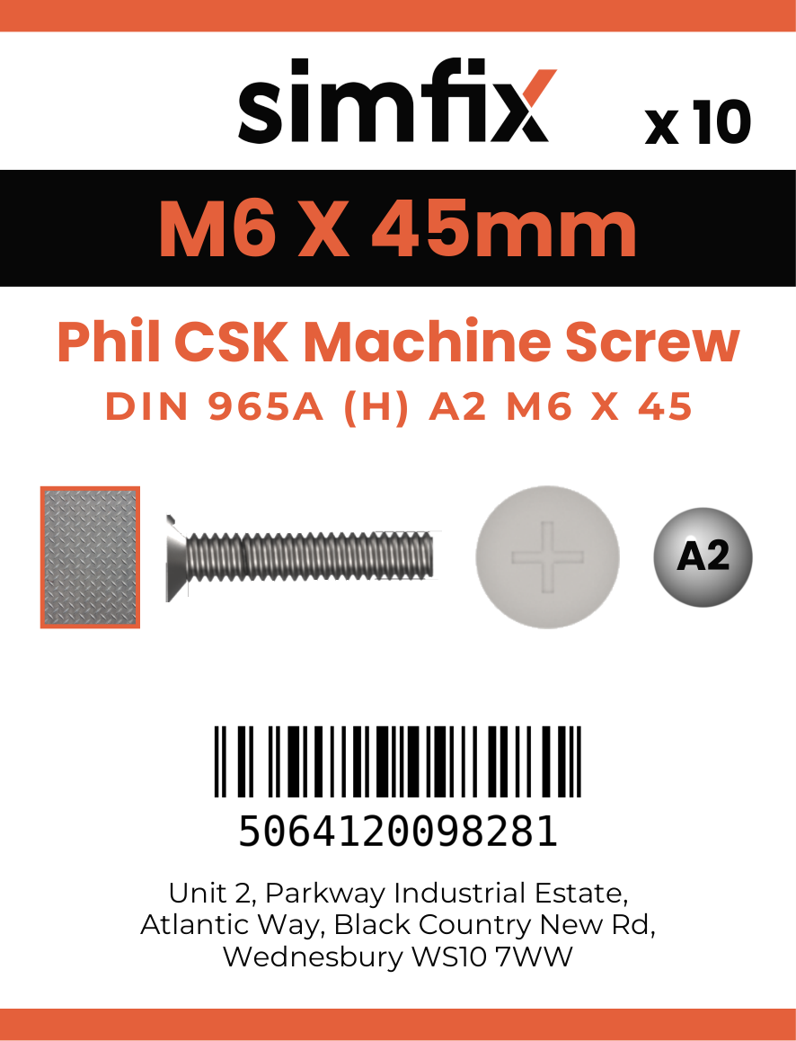 Simfix product label - 965A206045-D