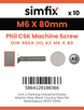 Simfix product label - 965A206080-D