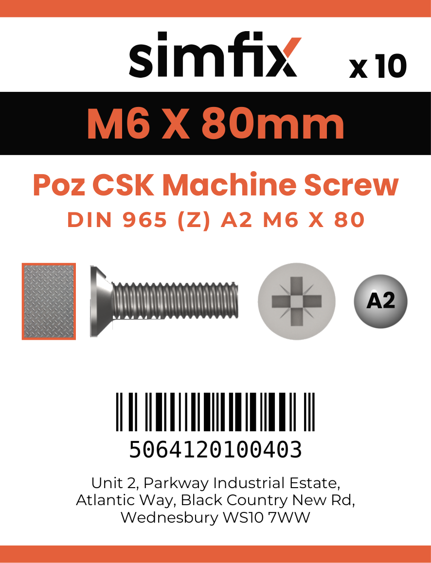 Simfix product label - 965A206080Z-D