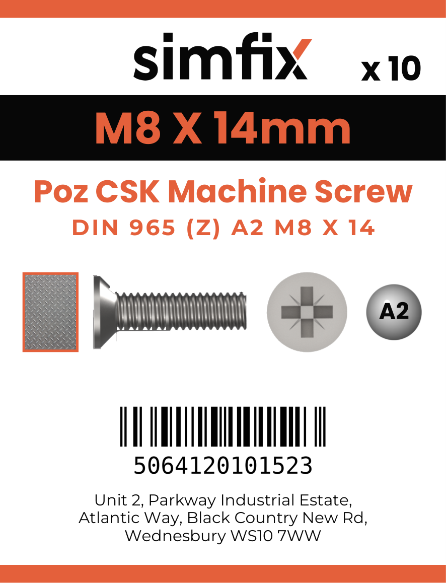 Simfix product label - 965A208014Z-D