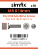 Simfix product label - 965A208014Z-D