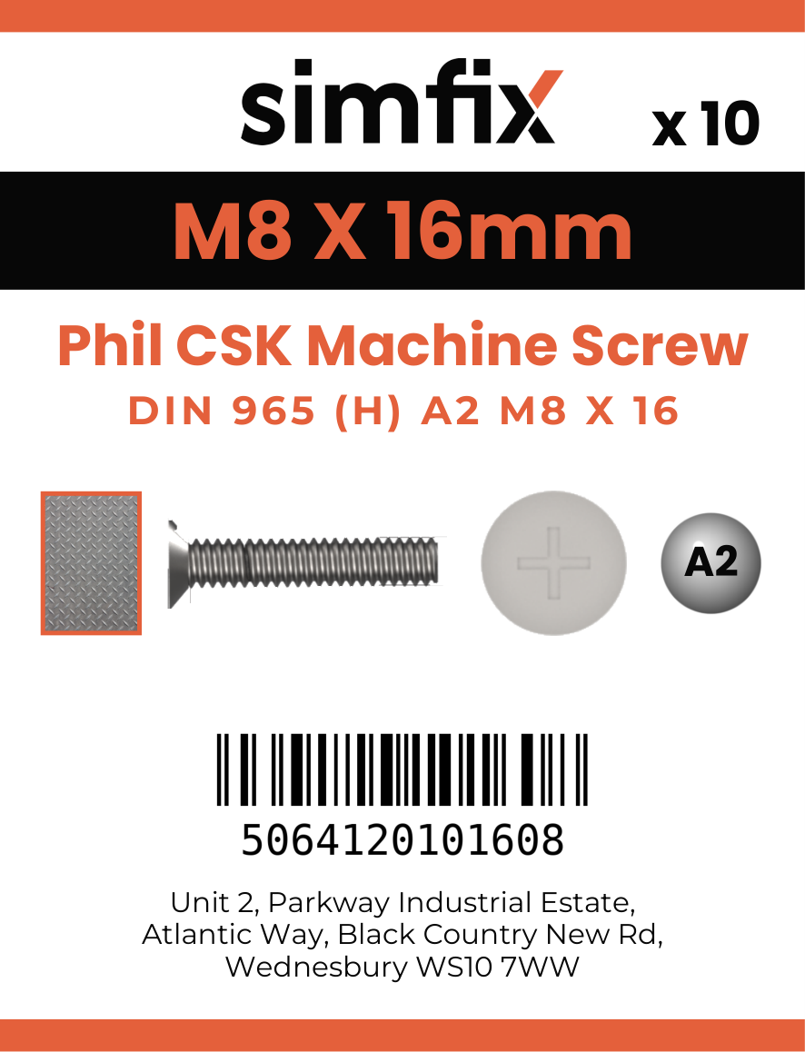 Simfix product label - 965A208016-D