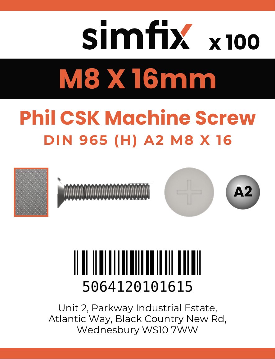 Simfix product label - 965A208016-T