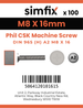 Simfix product label - 965A208016-T