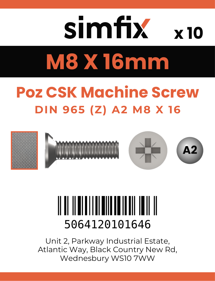 Simfix product label - 965A208016Z-D