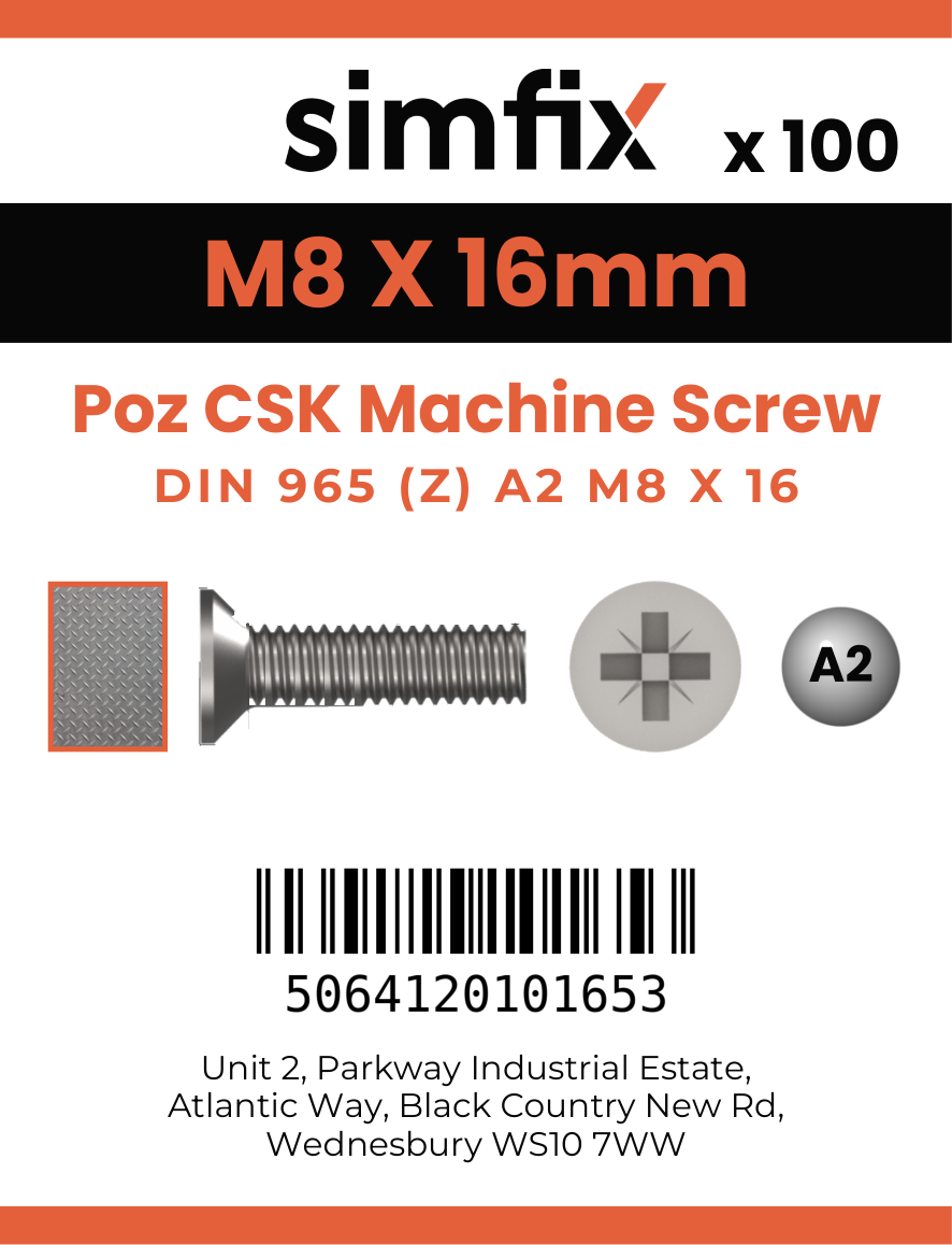 Simfix product label - 965A208016Z-T