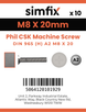 Simfix product label - 965A208020-D