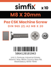 Simfix product label - 965A208020Z-D