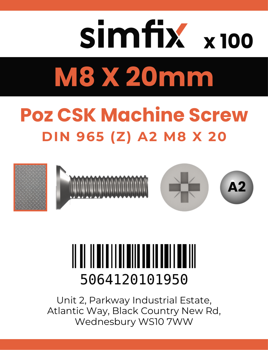 Simfix product label - 965A208020Z-T