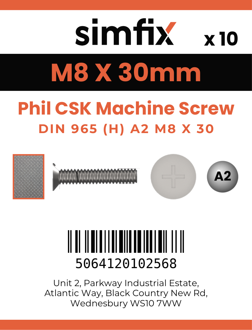 Simfix product label - 965A208030-D