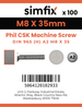 Simfix product label - 965A208035-T