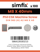 Simfix product label - 965A208040-T