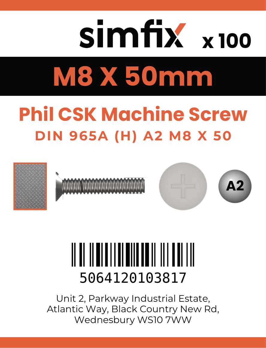 Simfix product label - 965A208050-T