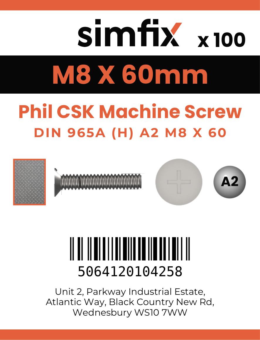 Simfix product label - 965A208060-T