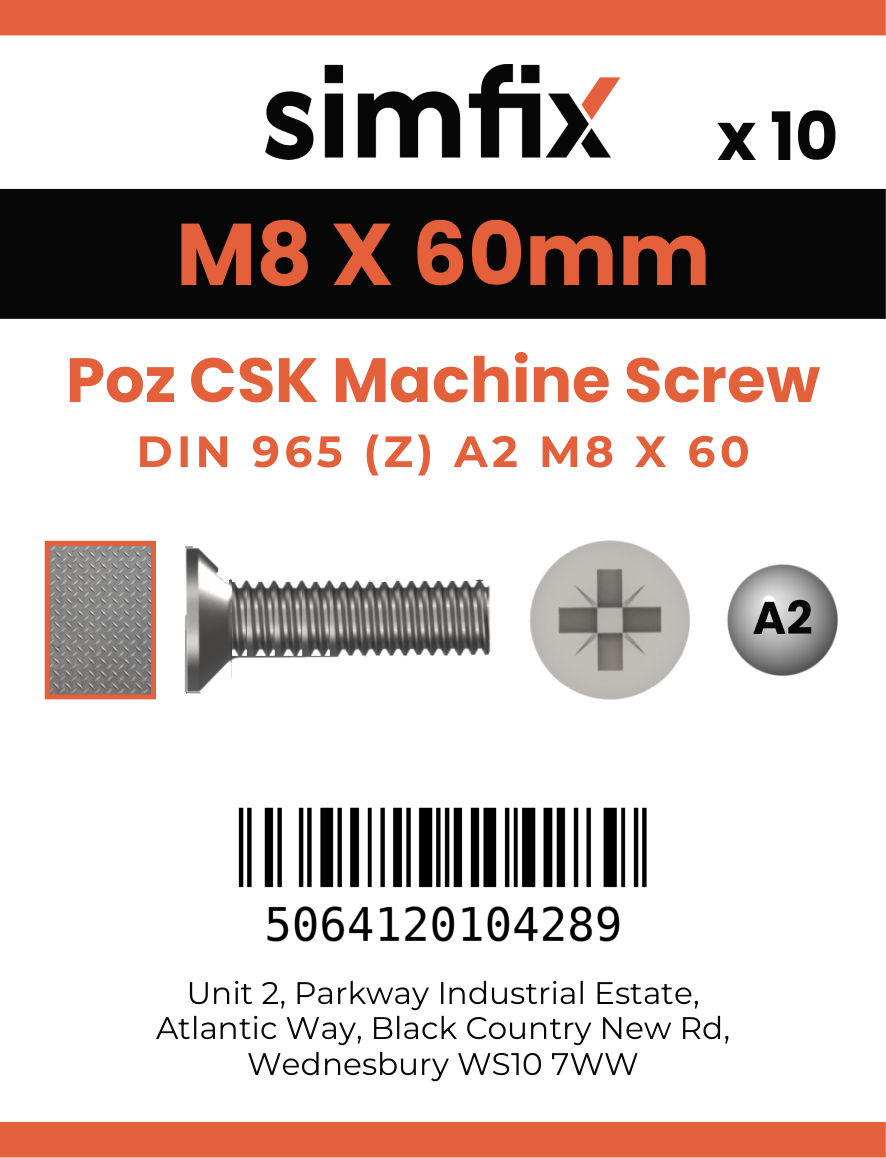 Simfix product label - 965A208060Z-D