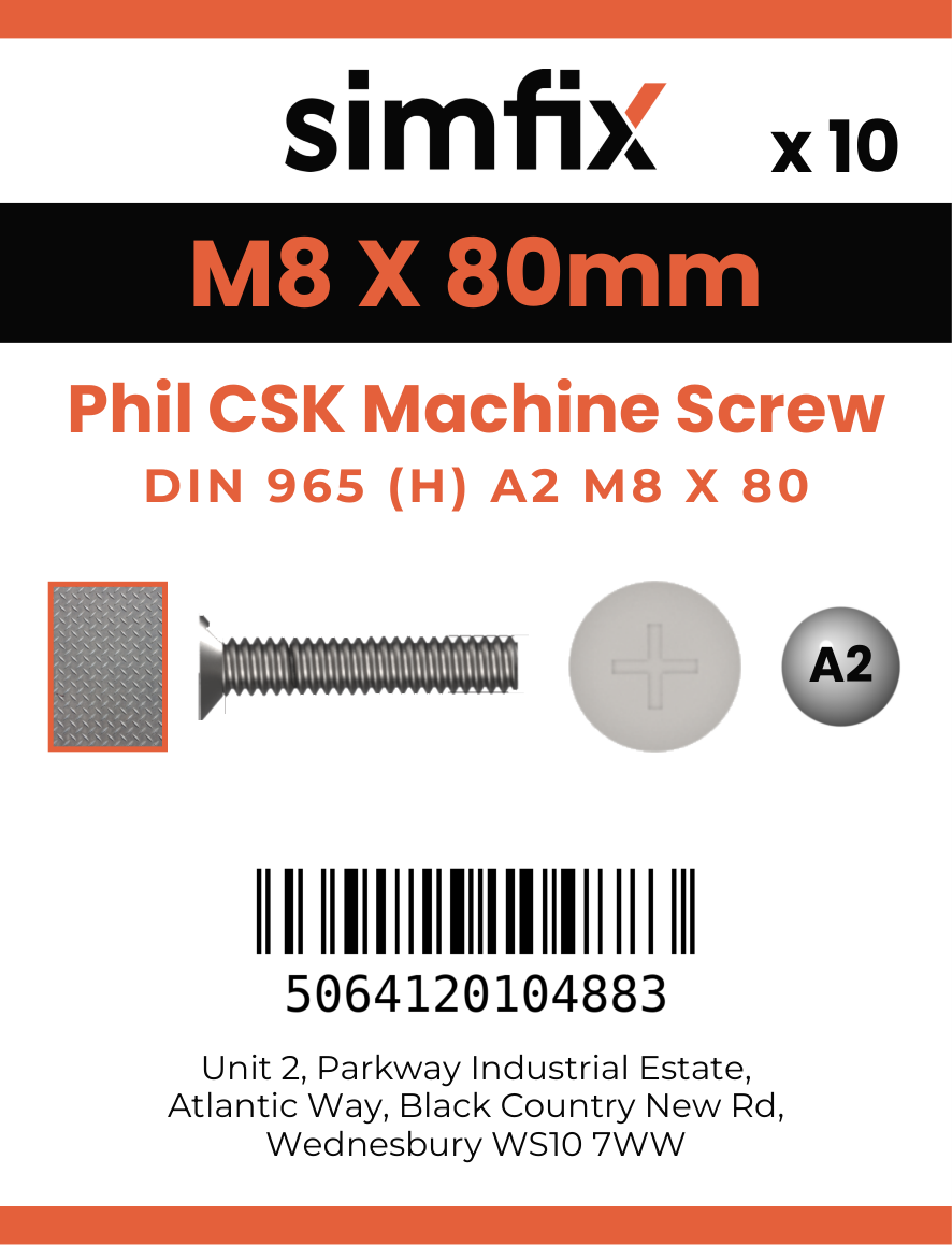 Simfix product label - 965A208080-D