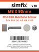 Simfix product label - 965A208080-D