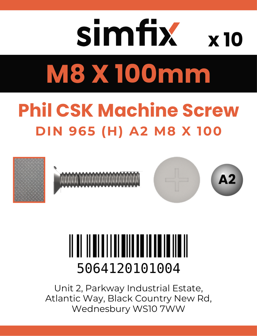 Simfix product label - 965A208100-D