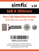 Simfix product label - 965A208100Z-D