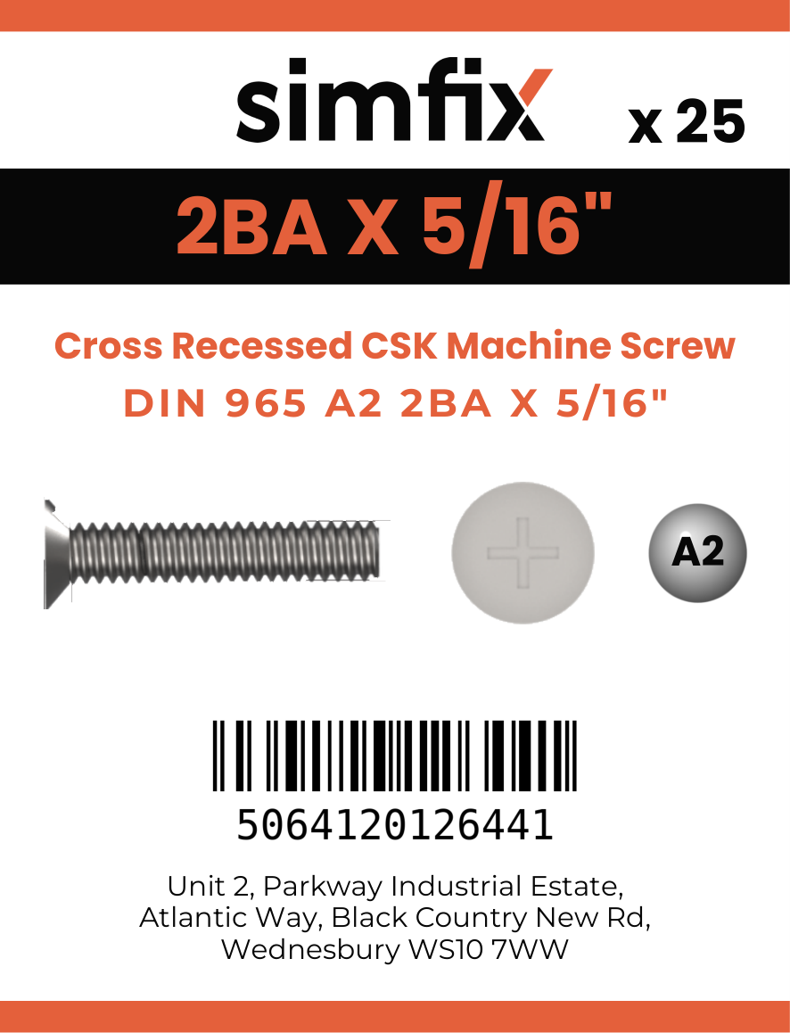 Simfix product label - 965A22BA008Z-D